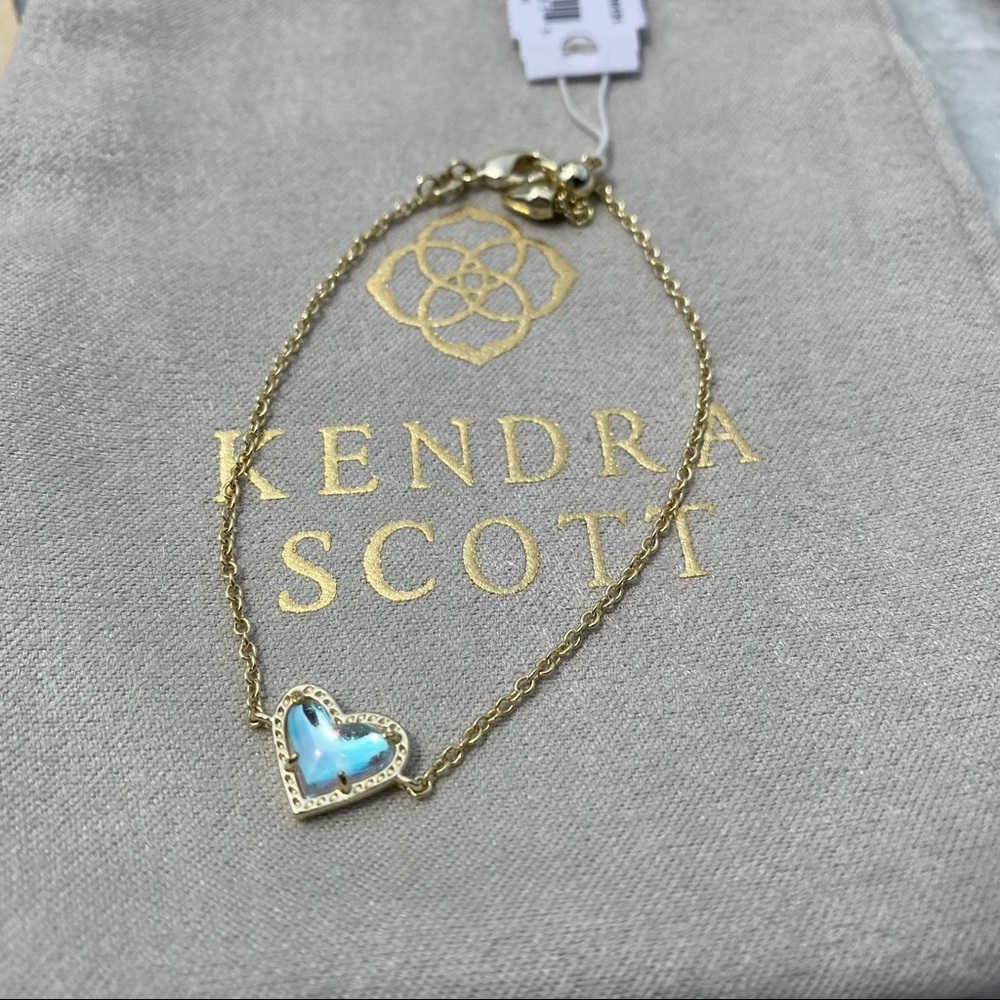 Kendra Scott Ari Heart Bracelet Dichroic Glass